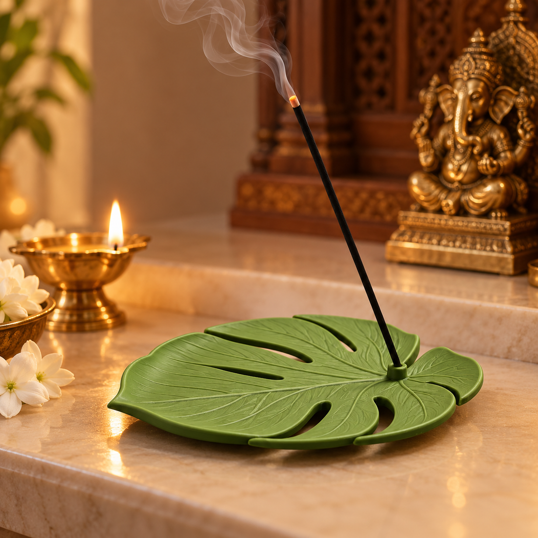 Monstera Leaf Incense Holder