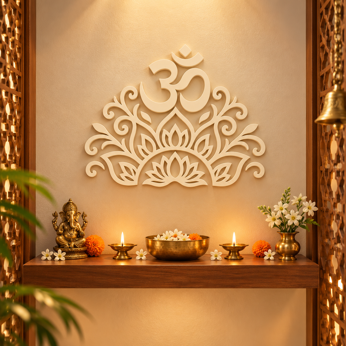 Om Lotus Mandala Backdrop