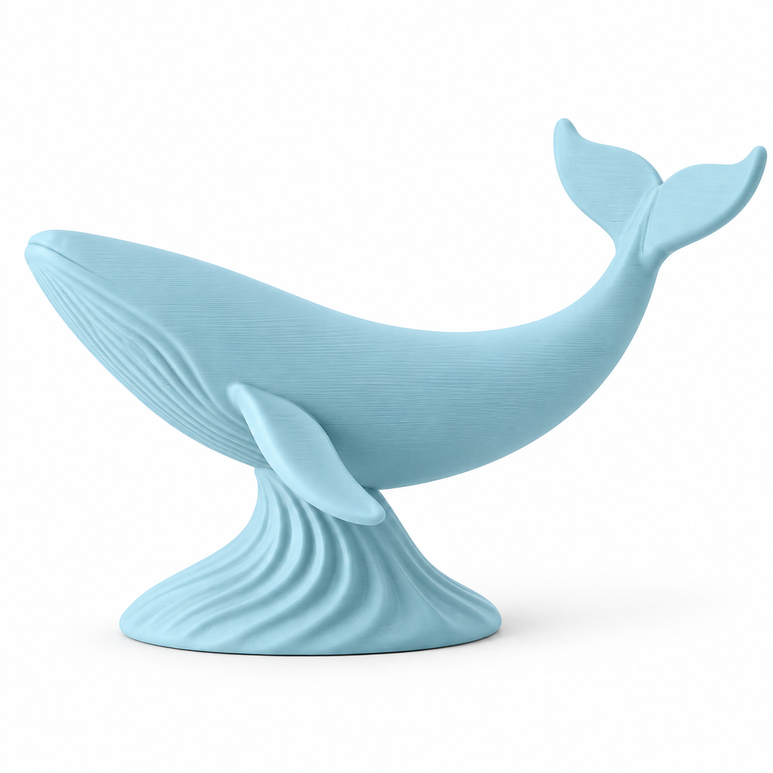 Japandi Whale - Dusty Blue