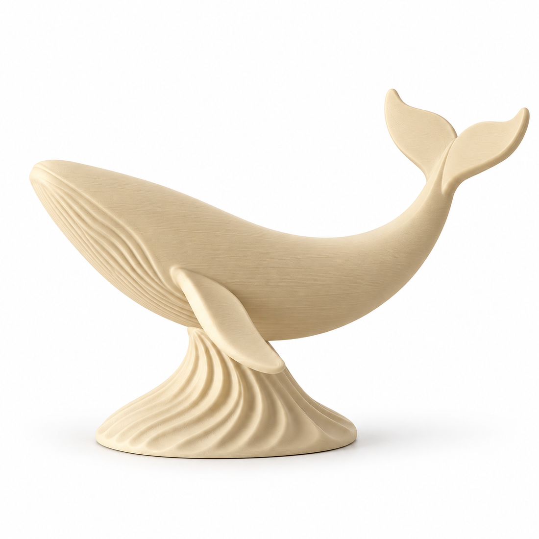 Japandi Whale - Warm Beige
