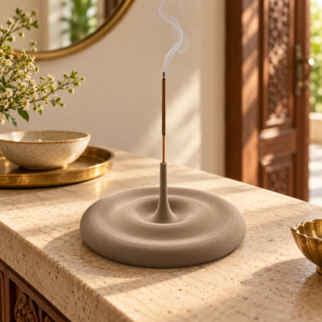 Water Ripple Warm Taupe