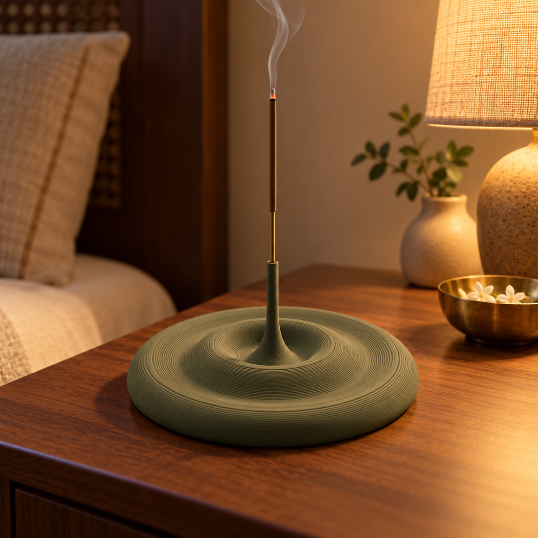 Water Ripple Olive Green