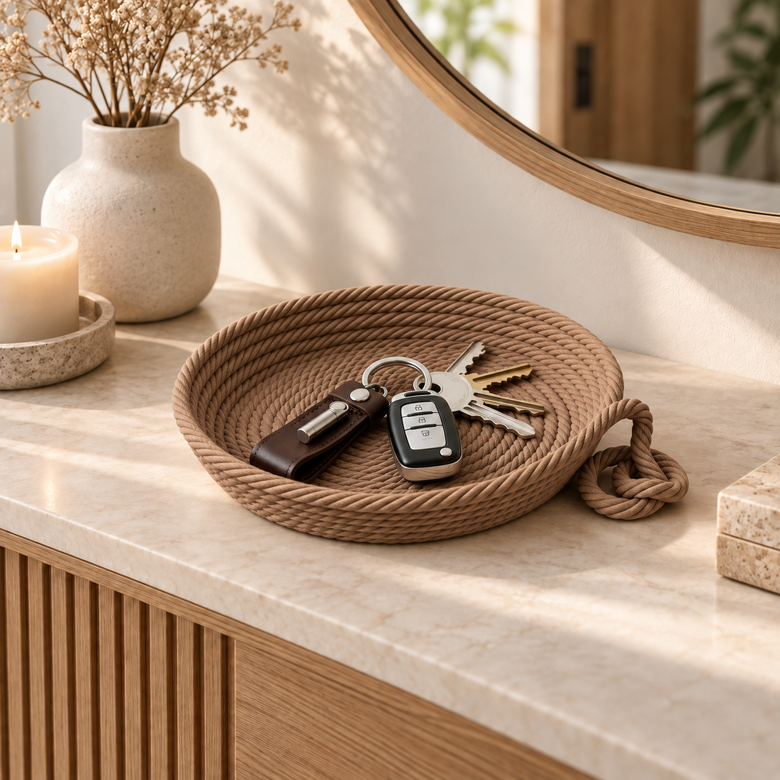 Rope Catchall Warm Taupe
