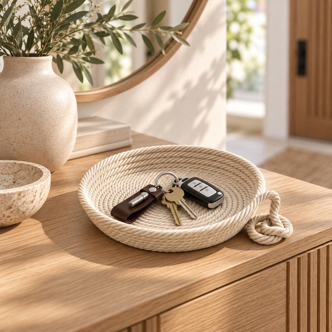 Rope Catchall Warm Ivory