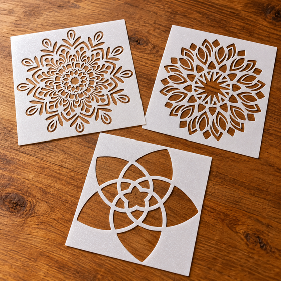 Mandala Rangoli Stencil Set