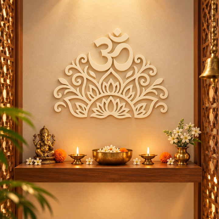 Om Lotus Mandala Backdrop