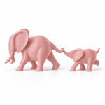 Elephant Duo Dusty Pink