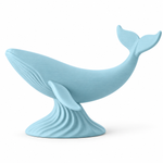 Japandi Whale - Dusty Blue