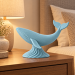 Japandi Whale - Dusty Blue