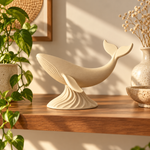 Japandi Whale - Warm Beige
