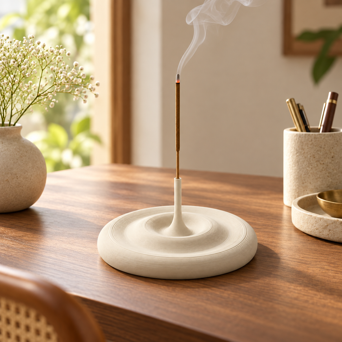 Water Ripple Warm Ivory