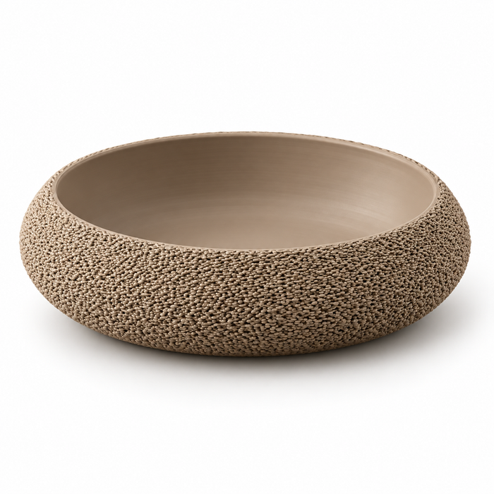 Fuzzy Oval Bowl