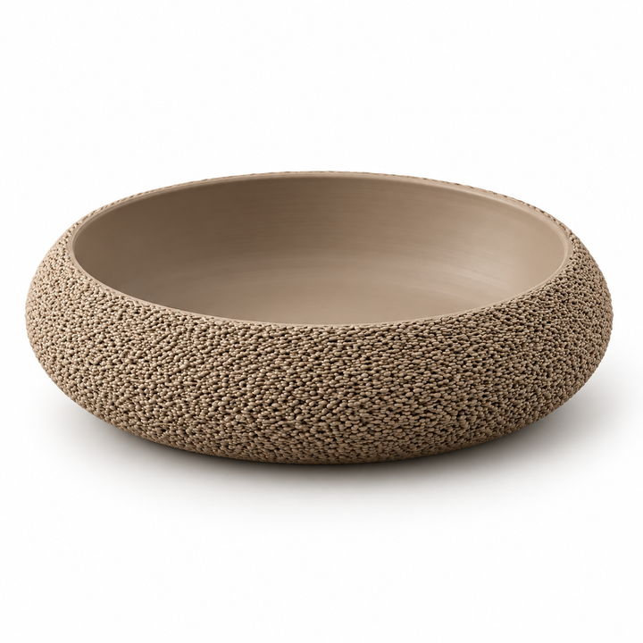 Fuzzy Oval Bowl