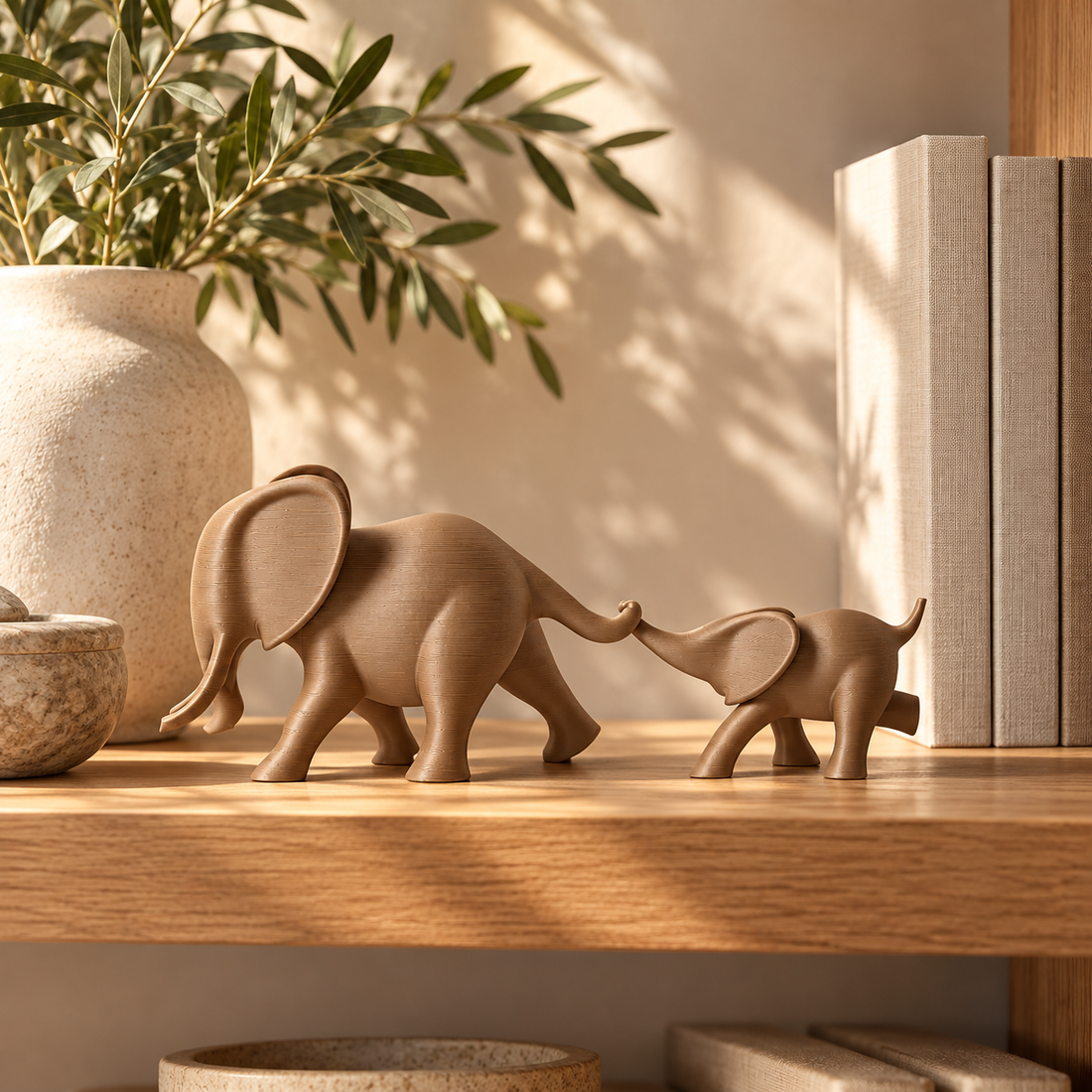 Elephant Duo Caramel Taupe