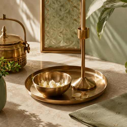 Warm Brass Accents