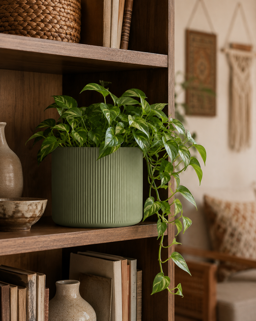 Fluted Cylinder Pot