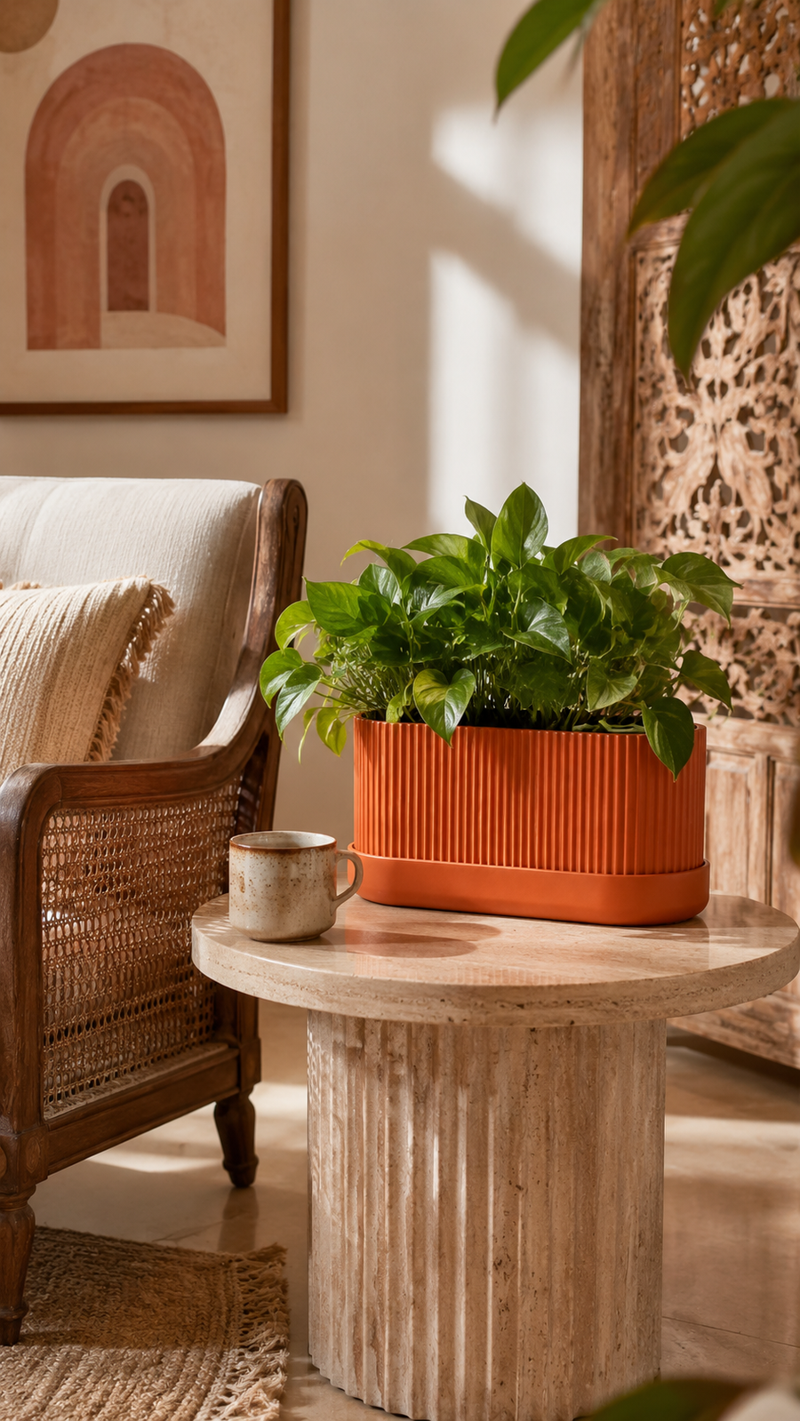 Fluted Capsule Pot