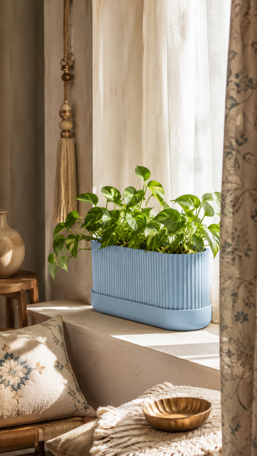 Fluted Capsule Pot